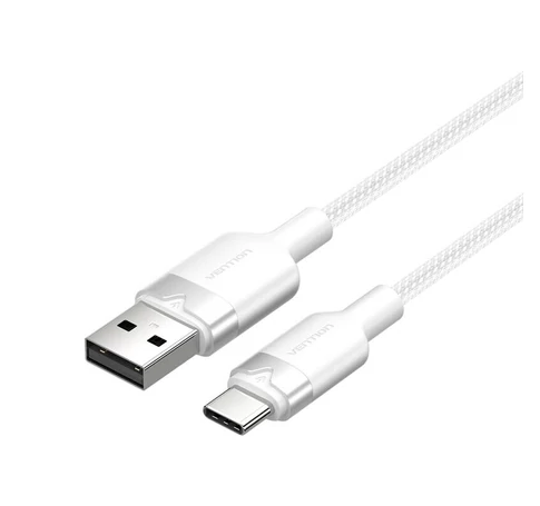 USB 2.0 A - USB-C 3A kábel Vention CTNWF 1M (fehér)