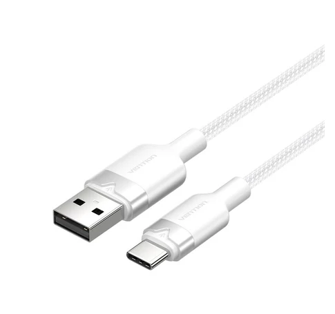 USB 2.0 A - USB-C 3A kábel Vention CTNWH 2M (fehér)