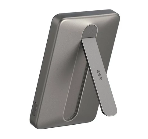 ESR Qi2 MagSlim 5000 mAh mágneses powerbank állvánnyal (homok)