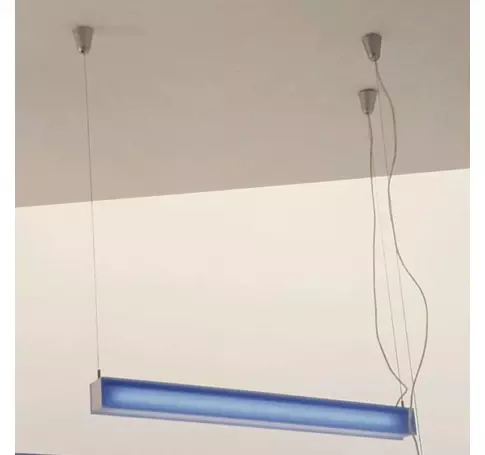 FLOU 21 függő lámpa kék matt akrilát 230V G5 21W