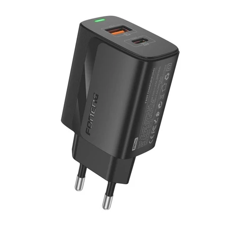 Foneng EU66 A+C 2 hálózati töltő (PD20W) fekete