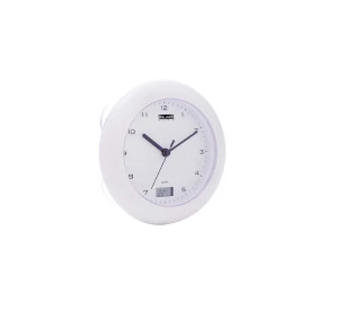 Fürdőszoba Óra / Hőmérő 17 cm Analóg Fehér