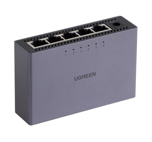 UGREEN CM633 5 portos GigaBit Ethernet switch (fekete)