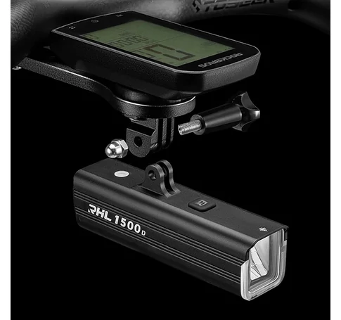 Rockbros RHL1500 front bike light for speedometer/GPS