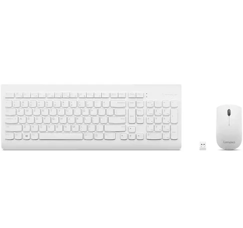 Lenovo GX30W75336 keyboard Mouse included Universal USB + Bluetooth QWERTY White