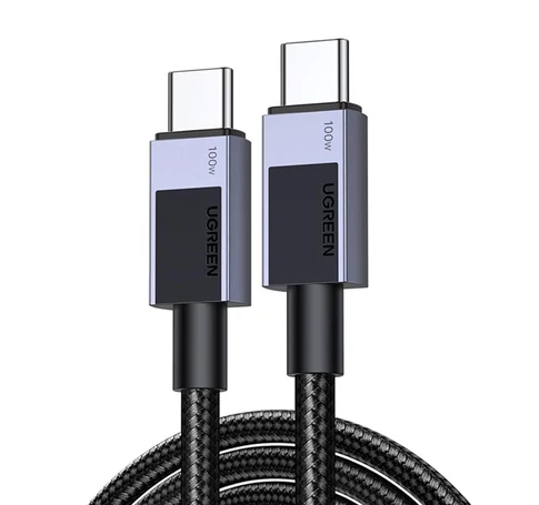 Ugreen L512 USB-C USB-C kábel, 100W, 5A, 2m (fekete)