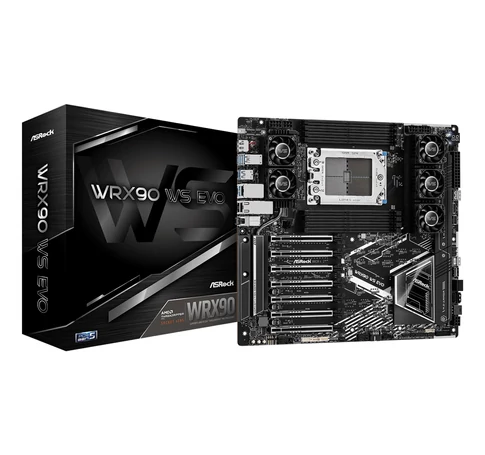 Asrock WRX90 WS EVO motherboard AMD WRX90 Socket sTR5 EEB