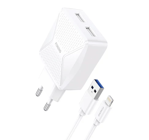 Foneng EU50 GaN töltő, 35W 2x USB-C-Lightning (fehér)