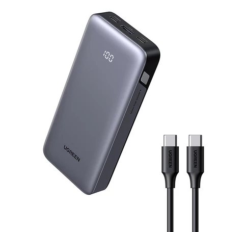 Powerbank 20000mAh Ugreen PB532, USB 2x USB-C, 30W (szürke)