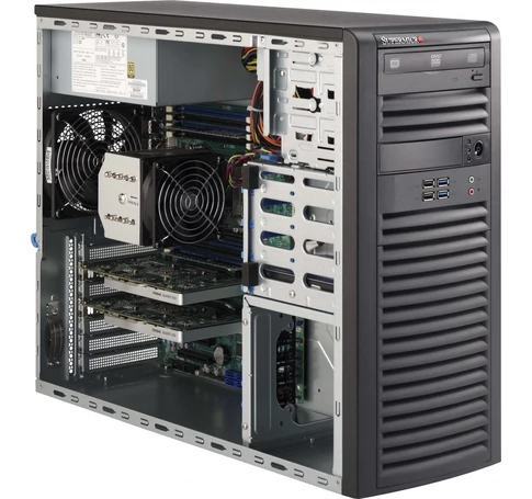 Supermicro SC732D4-903B Midi Tower Fekete 900 W