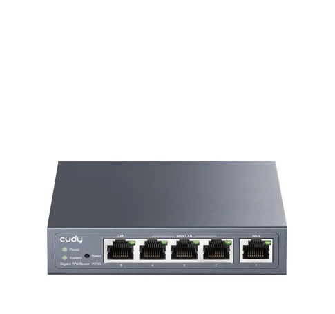 Cudy Gigabit Multi-WAN VPN Router vezetékes router Fast Ethernet, Gigabit Ethernet Szürke