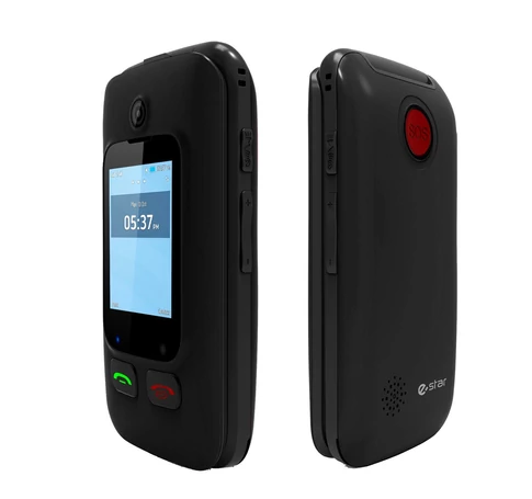 eSTAR Digni Flip 6.1 cm (2.4") 102 g Black, Red Senior phone