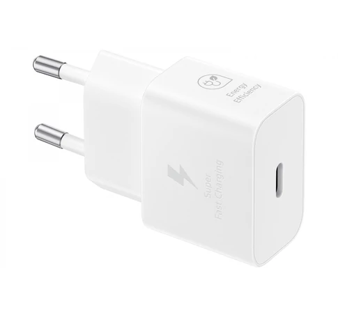 Samsung 25W USB-C tápegység kábel nélkül, fehér