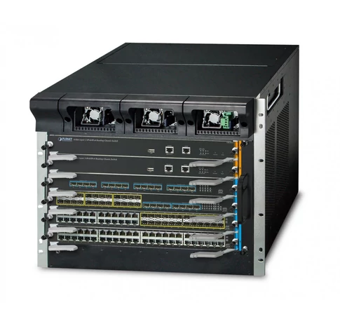 PLANET 6-Slot Layer 3 IPv6/IPv4 szerverház 9U Fekete