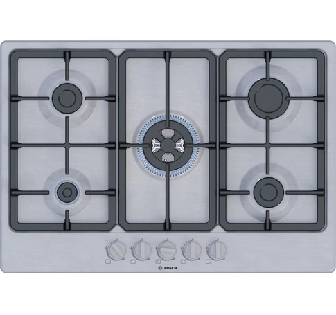 Bosch Serie 4 PGQ7B5K90 hob Stainless steel Built-in 75 cm Gas 5 zone(s)