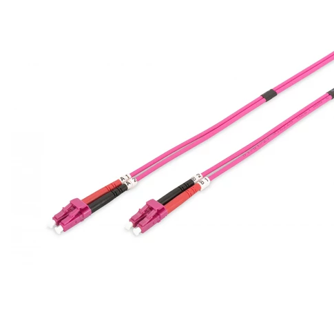 Digitus DK-2533-10-4 InfiniBand és száloptikai kábel 10 M LC I-VH Rózsaszín
