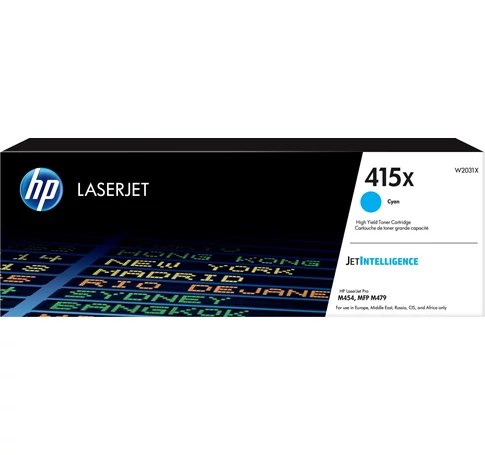 HP 415X High Yield Cyan Original LaserJet Toner Cartridge