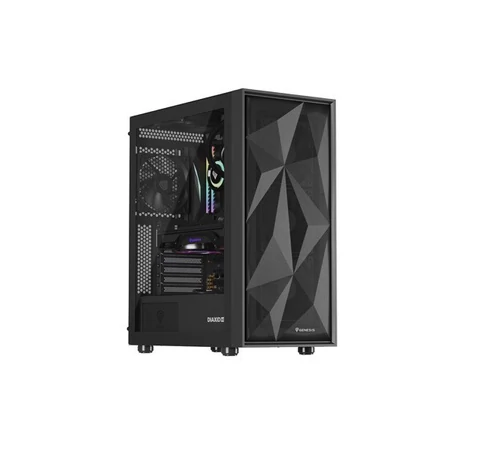 HOUSING GENESIS DIAXID 605F MIDI TOWER WITH USB-C WINDOW BLACK