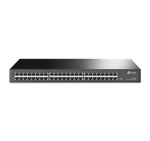 TP-Link TL-SG1048 hálózati kapcsoló Beállítást nem igénylő (unmanaged) Gigabit Ethernet (10/100/1000) 1U Fekete