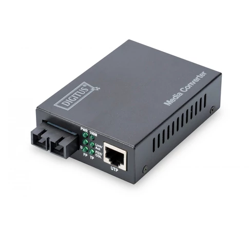 Digitus DN-82021-1 hálózati média konverter Belső 1310 nm Single-mode Fekete