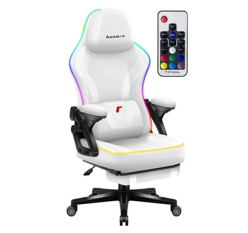 RGB White Mesh gaming chair