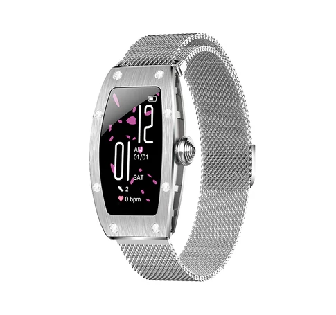 Kumi K18 Svarovski smartwatch silver
