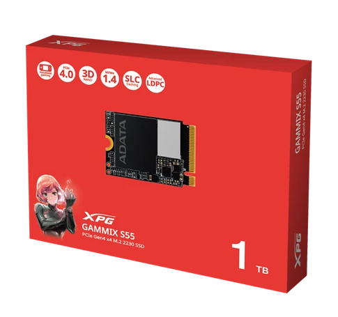 ADATA SSD M.2 2230 NVMe Gen4x4 1TB GAMMIX S55