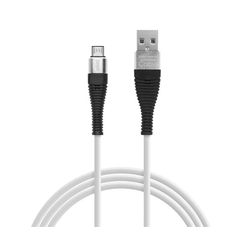 Delight 55439A ADATKÁBEL - MICROUSB - SZILIKON BEVONAT - 4 SZÍN 2M