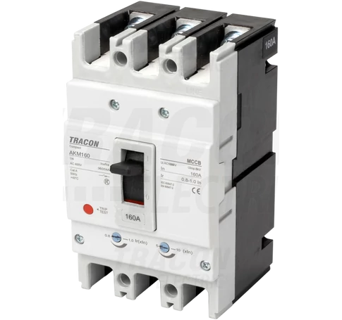Kompakt megszakító  3P,160A,Ir=(0,8-1,0)In,400/415V, 50/60Hz, Icu=36kA, Ics=25kA