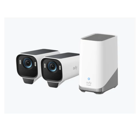 ANKER EUFYCAM S3 Pro Biztonsági Kamera Rendszer (2+1) 4K UHD, Beépített Napelem, BionicMind, kültéri - T88923W1
