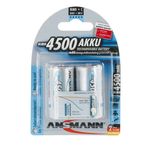 ANSMANN maxE Ni-MH C/baby 4500 mAh alacsony önkisülésű akkumulátor 2db/csomag