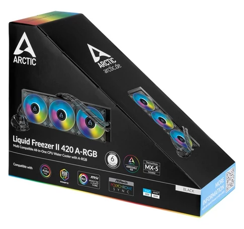 ARCTIC COOLING CPU hűtő Liquid Freezer 420 II A-RGB (vízhűtés), Univerzális