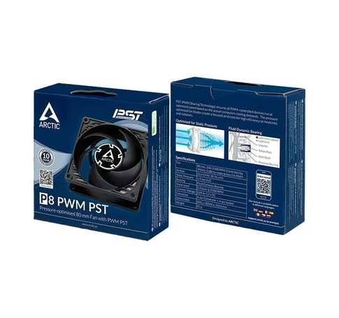 ARCTIC COOLING Rendszerhűtő Ventilátor F8 PWM PST, 8cm