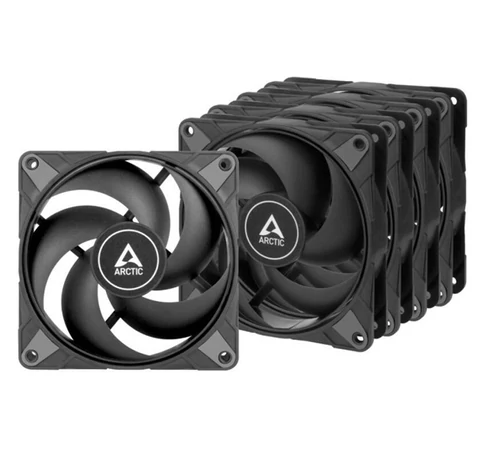 ARCTIC COOLING Rendszerhűtő Ventilátor P12 Max PWM Fekete, 12cm (5-PACK)