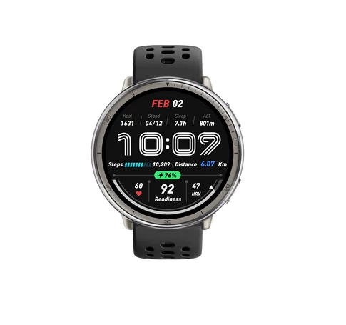 Amazfit Active 2 (Round) Black Sport Silicone