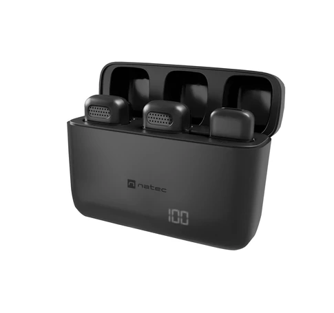 NATEC Hopper Black Lavalier/Lapel microphone