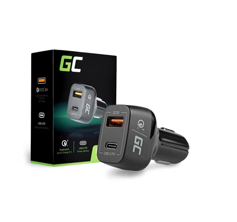 Green Cell CAD33 mobile device charger Black Indoor