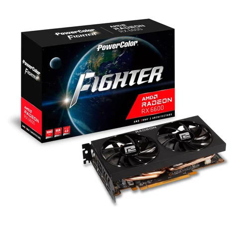 PowerColor AXRX 6600 8GBD6-3DH graphics card AMD Radeon RX 6600 8 GB GDDR6