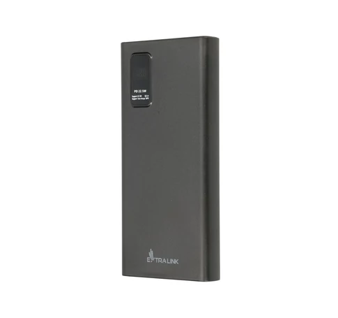 Extralink Powerbank EPB-067B 10000mAh Black Power bank, Fast Charging, USB-C