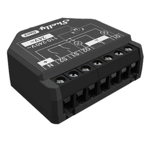 Shelly 2PM Gen3 Smart switch 2P Black