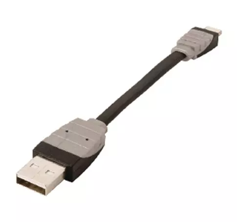 Szinkron és Töltő Kábel Apple Lightning - USB A Dugó 0.10 m Fekete