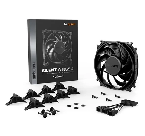 BE QUIET! Rendszerhűtő ventilátor Silent Wings 4, 12cm