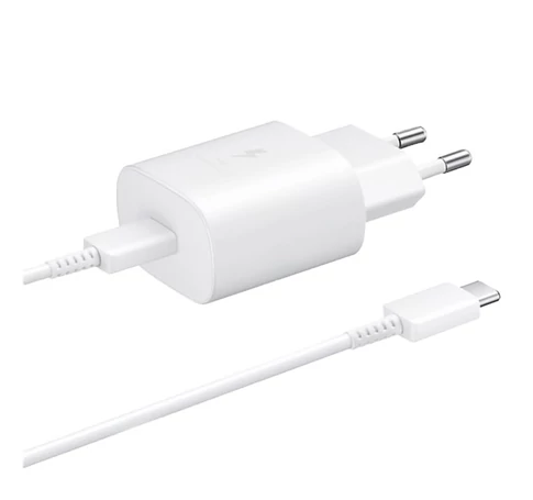BLACKBIRD Hálózati töltő 25W T145 PD USB-C + USB-C Adatkábel 1m, Fehér (Gyári kivitel)