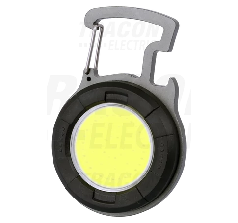 LED biciklilámpa, hátsó világítás funkcióval  5W, 5000K, 3,7 V / 650 mAh, 260lm, IP54, 2h