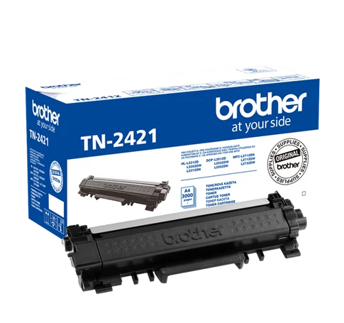BROTHER Toner TN-2421, Nagy kapacitású - 3000 oldal (ISO/IEC 19752), Fekete