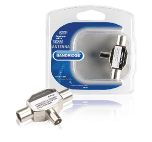 Koax adapter Koax Dugó - 2x Koax Aljzat Bronz