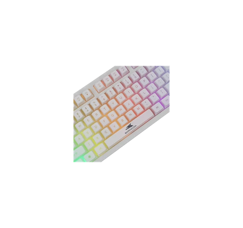 BARACUDA BGK-001114W fehér gamer billentyűzet, angol