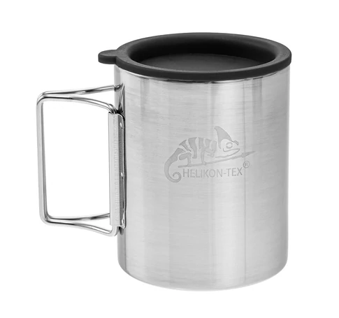 Helikon Thermal mug with lid 250 ml Silver, Black