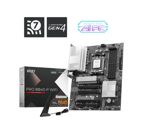 MSI PRO B840-P WIFI motherboard AMD B840 Socket AM5 ATX