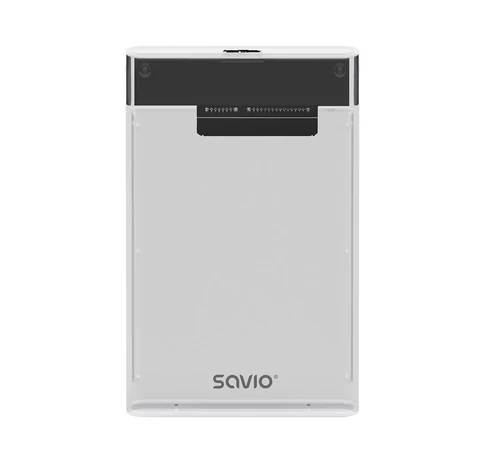 Savio 2.5" External HDD/SSD enclosure, USB 3.0, transparent, AK-66